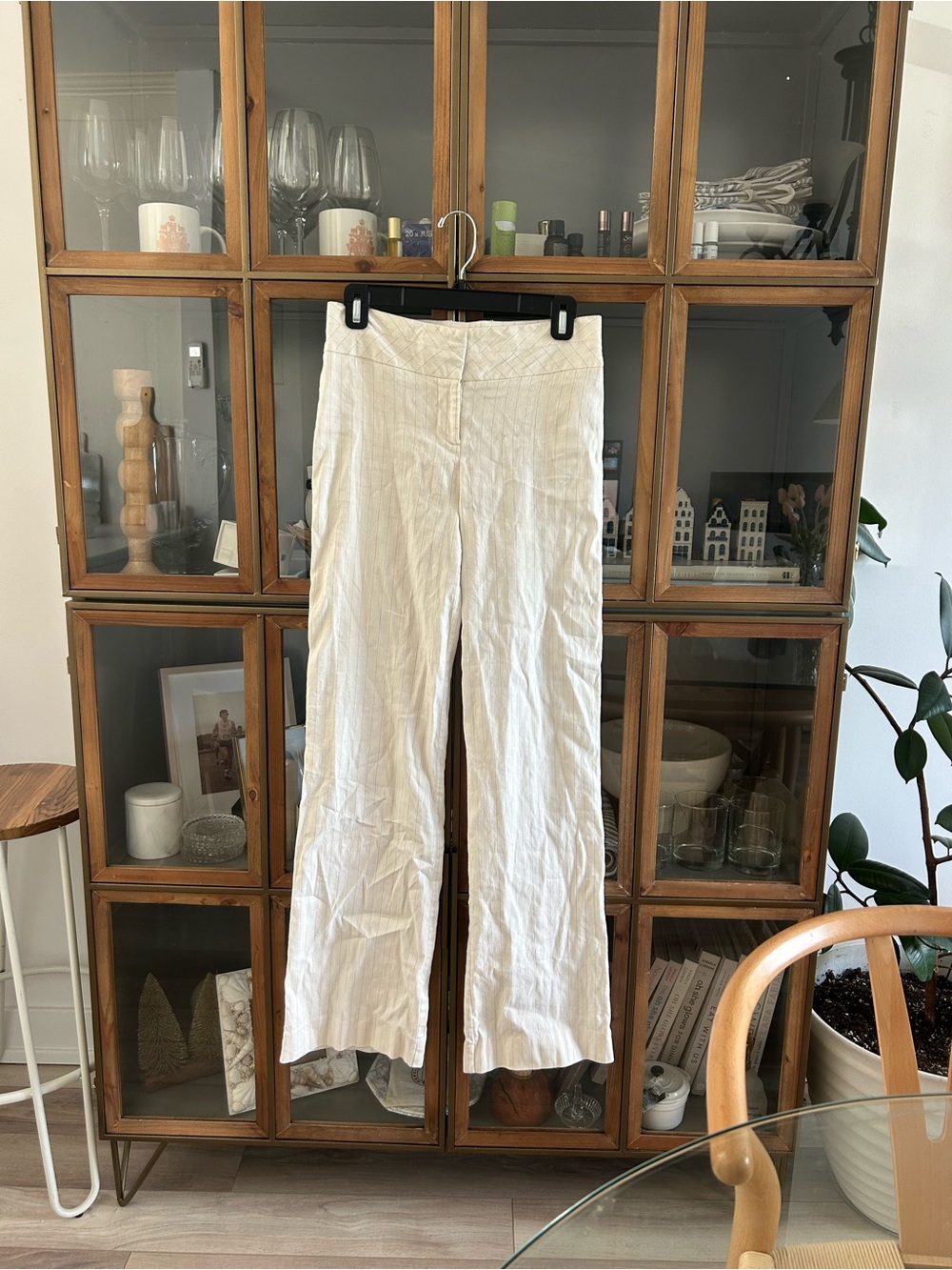 Vintage Cream Linen Pants - Made in Canada
